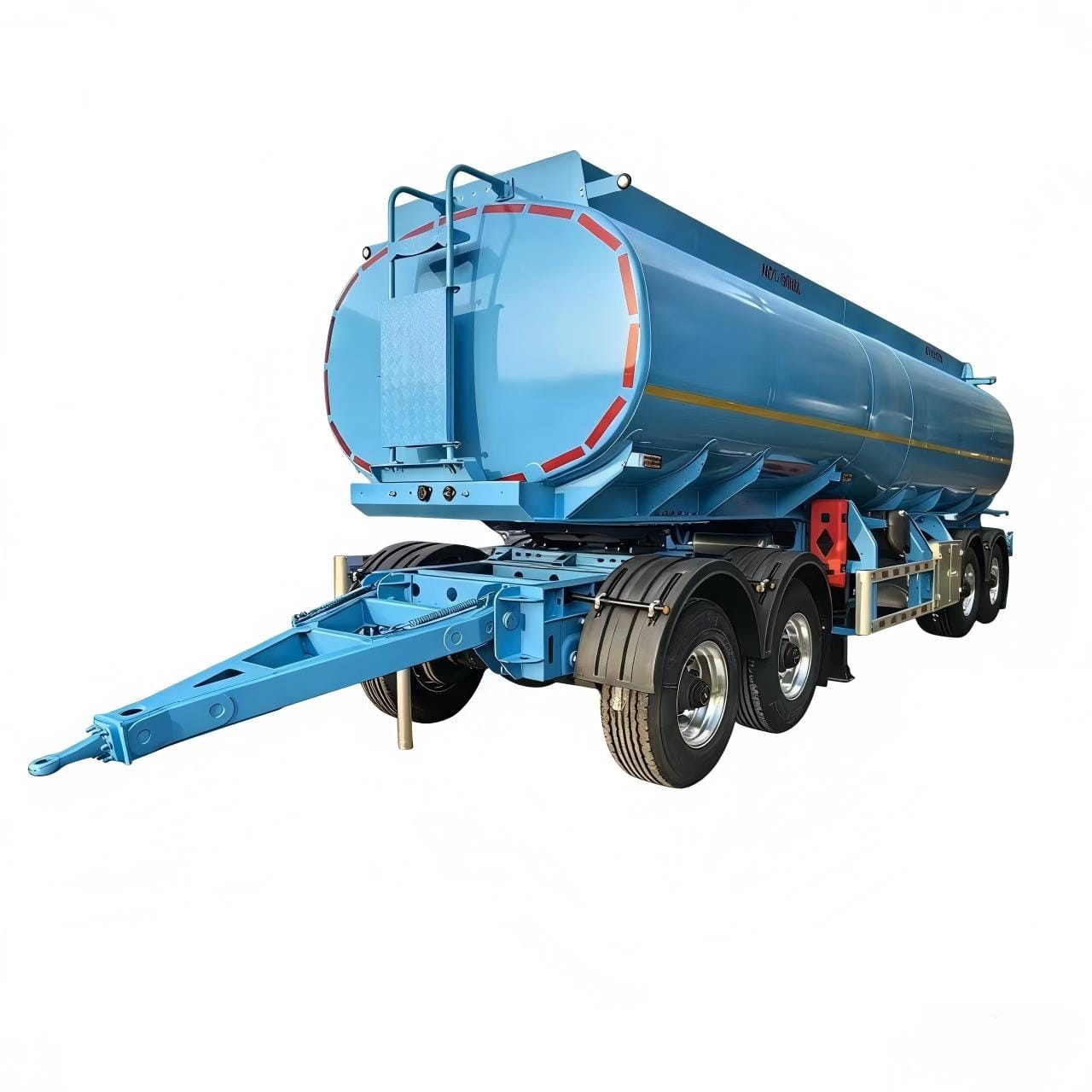 4-axis 42000L 3-cabin full trailer tanker