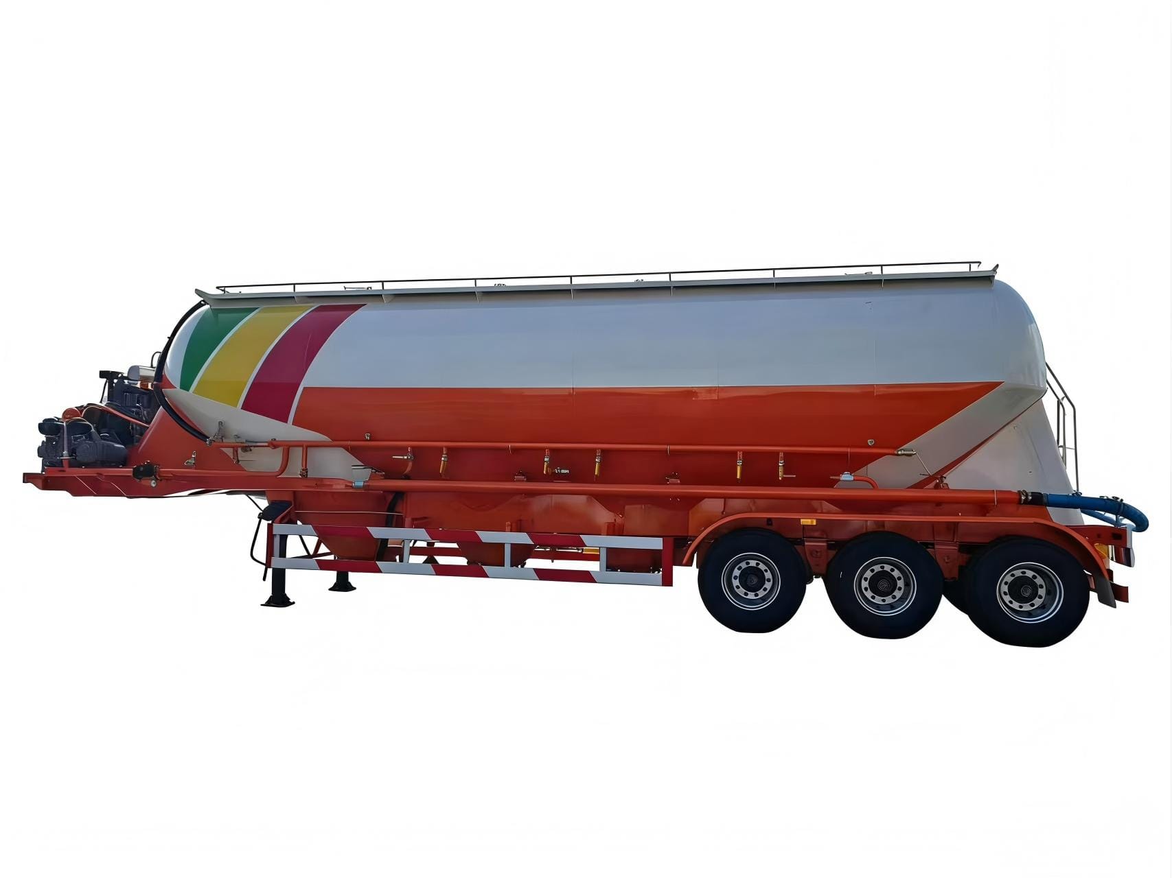Vertical cement tank semi-trailer
