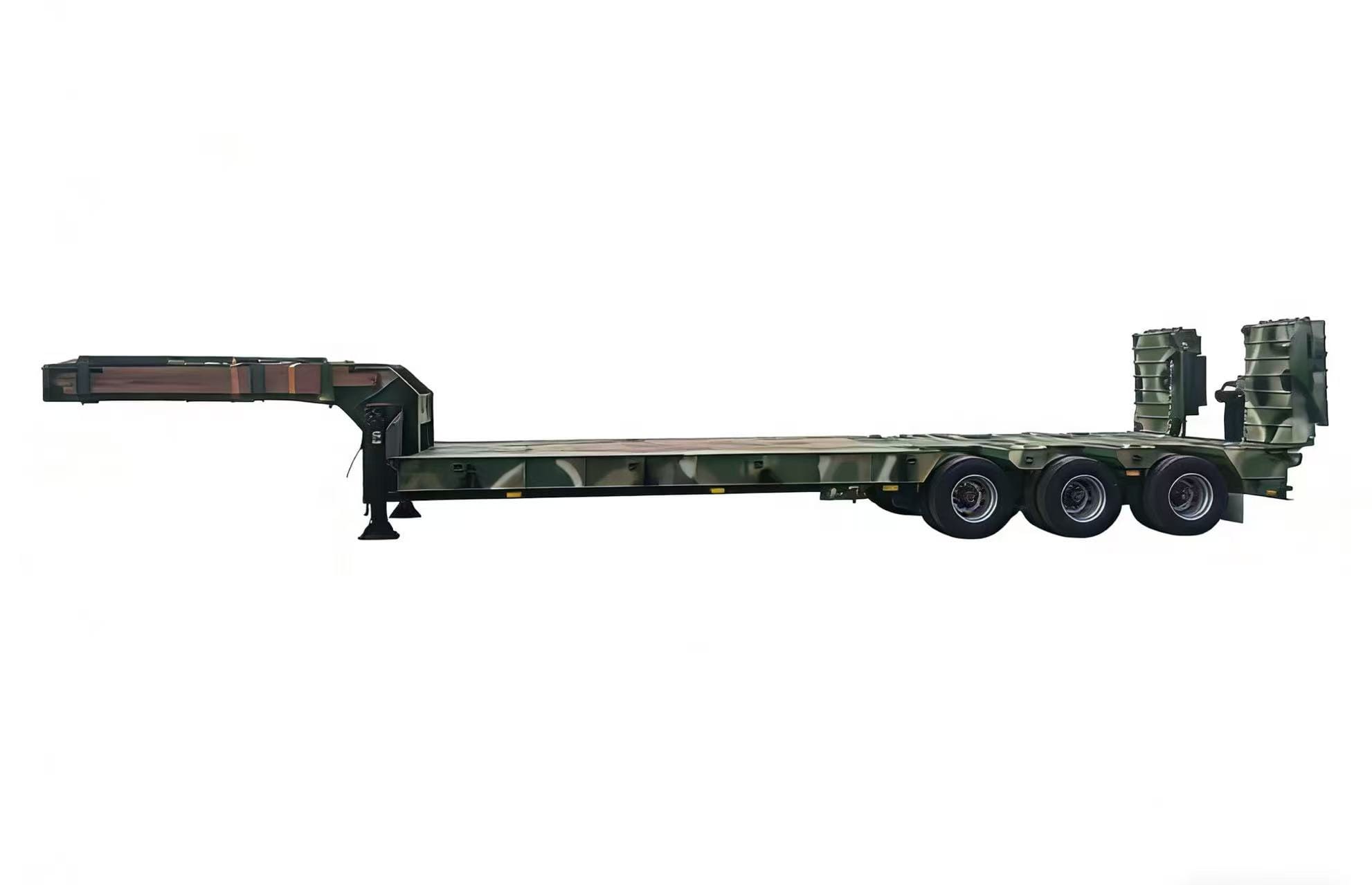 Low flatbed semi-trailer