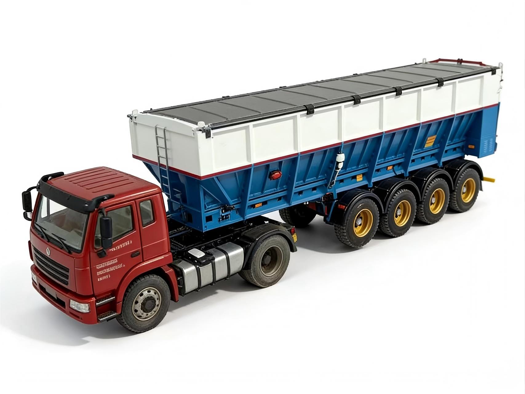 4-axle Bulk grain transport semi-trailer