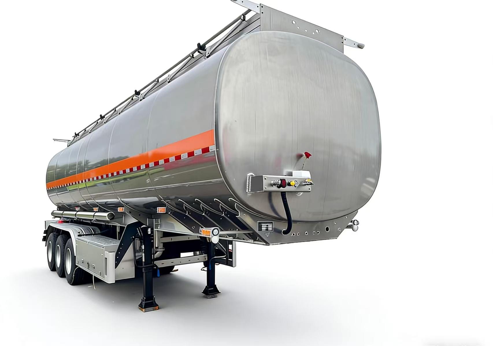 48000L aluminum alloy oil tank semi-trailer